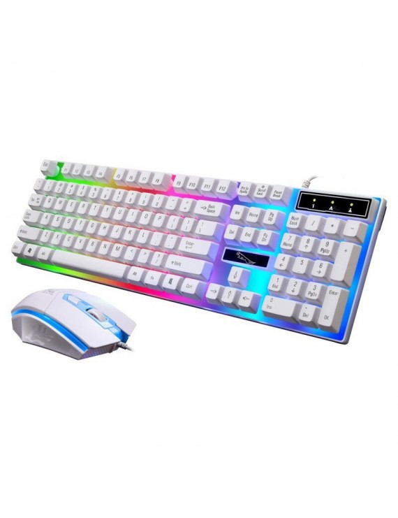 Keyboards - G21 Wired USB Luminous Computer Mechanical Backlit Keyboard and Mouse Set