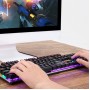 Keyboards - K200 Blue Switch Dust-proof Full-Key No Rush Marquee Business Gaming Real Mechanical Keyboard