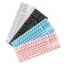 Keyboards - K870 Pluggable Wired Mechanical Keyboard Blue Switch 26-Key without Punch 87-Key Dustproof for Game Office