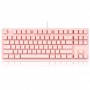 Keyboards - K870 Pluggable Wired Mechanical Keyboard Blue Switch 26-Key without Punch 87-Key Dustproof for Game Office