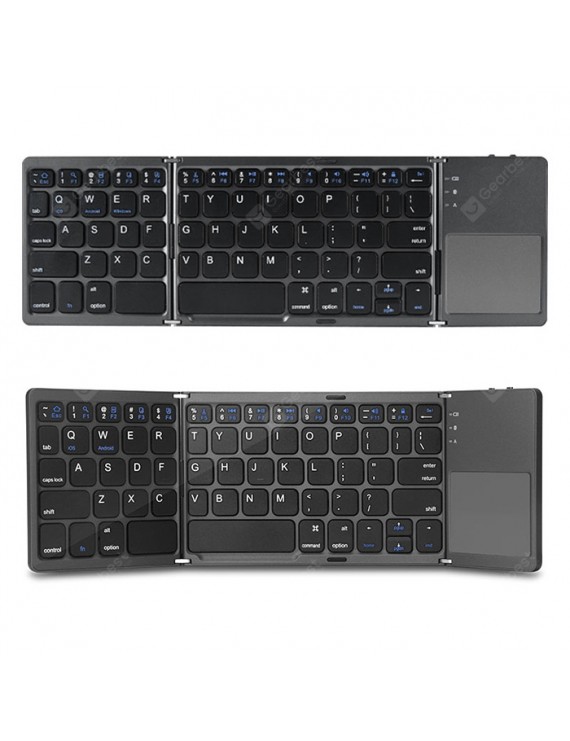 Keyboards - Keyboard Tri Fold Bluetooth Ultra Thin Tablet Phone Touchpad Wireless Multi Function