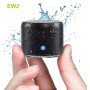 Speakers - EWA A106 Pro Mini Bluetooth Speaker with Custom Bass Radiator IPX7 Waterproof Super Portable Speakers Travel Case Packed