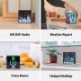 Speakers - Timebox Evo Bluetooth Portable Speaker with Clock Alarm Programmable LED Display for Pixel Art Creation Unique gift