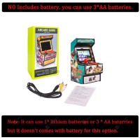 Mini Arcade Game 156 Classic Handheld Games Portable for Kids & Adults 2.8inch Eye-Protected Colorful Screen & Rechargeable Battery