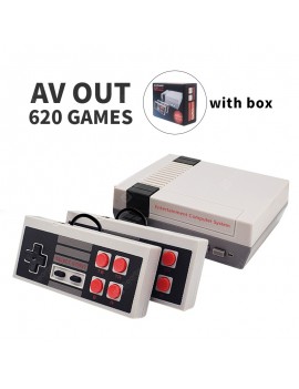 Mini TV Game Console 8 Bit Retro Video Game Console Built-In 620 Games with Dual Controllers Handheld Game Player