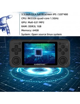 Retro Game Console RK3326 Linux System PC Shell PS1 Game Player Portable Pocket RG351 Handheld Game Console