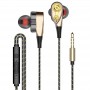 Double Moving Earphone In-ear Subwoofer Headphone Sports Computer Mobile Phone Headset