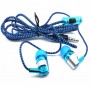 Earbud Headphones - Electroplated Braided Wiring with microphone Headset