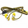 Earbud Headphones - Electroplated Braided Wiring with microphone Headset