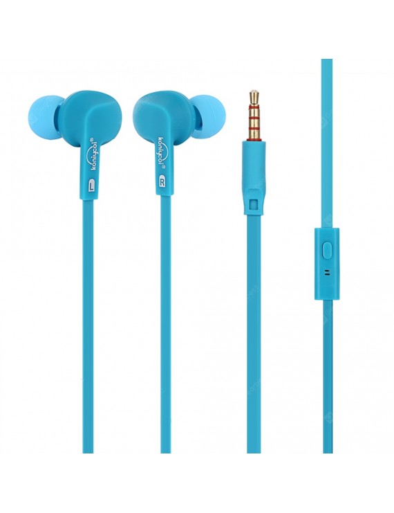 Earbud Headphones - KJ - 811 3.5mm Wired Stereo Earphone In-ear Earbuds with Mic for Mobile Phones