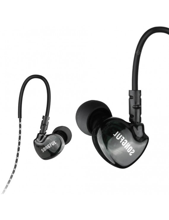 Earbud Headphones - S1 Intelligent Line Control Wired In-ear Earphone with Noise Reduction Mic