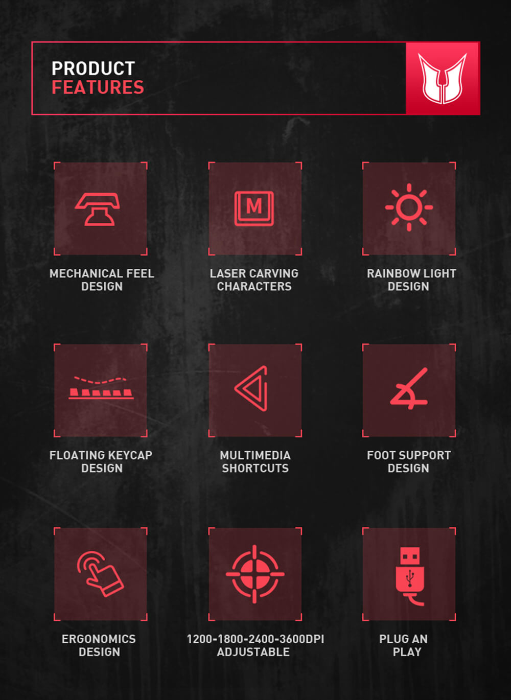 MK100 Keyboard Wired USB Waterproof Backlight Keyboard Game Office Mechanical Keyboard Mouse Set - Black MK100 Keyboard Wired USB Waterproof Backlight Keyboard Game Office Mechanical Keyboard Mouse Set - Black