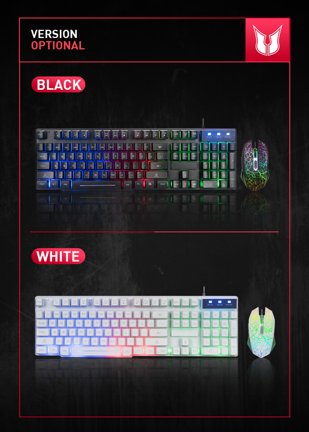 MK100 Keyboard Wired USB Waterproof Backlight Keyboard Game Office Mechanical Keyboard Mouse Set - Black MK100 Keyboard Wired USB Waterproof Backlight Keyboard Game Office Mechanical Keyboard Mouse Set - Black