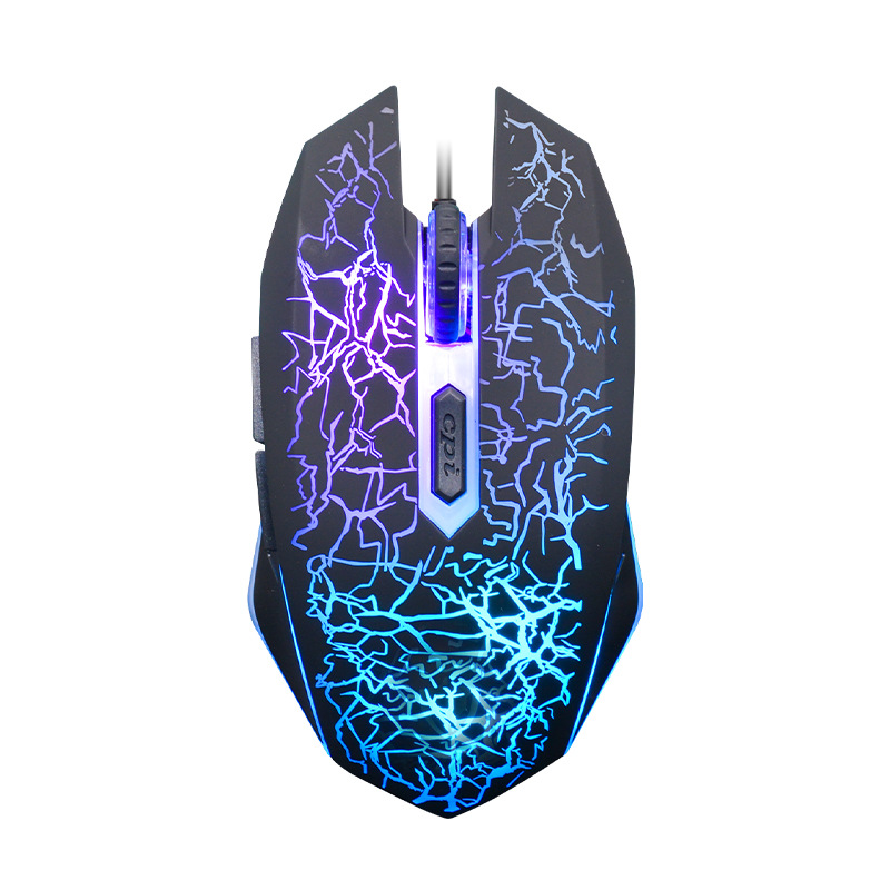 Glowing Keyboard Mouse Headset Mouse Pad for Game Office - Black Glowing Keyboard Mouse Headset Mouse Pad for Game Office - Black