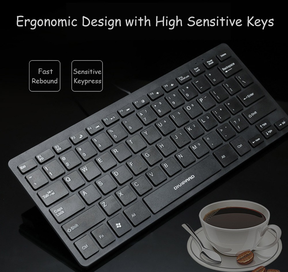 D510 10-inch Wired USB Ultra-thin Mute Mini Laptop Keyboard for Office Business - White D510 10-inch Wired USB Ultra-thin Mute Mini Laptop Keyboard for Office Business - White