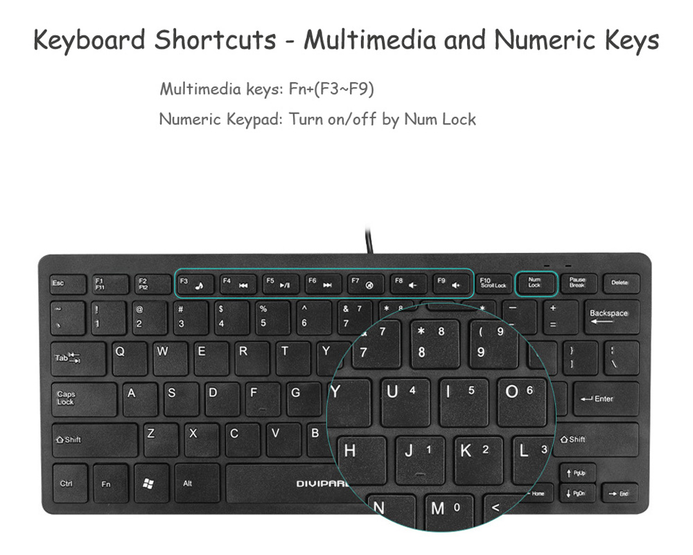 D510 10-inch Wired USB Ultra-thin Mute Mini Laptop Keyboard for Office Business - White D510 10-inch Wired USB Ultra-thin Mute Mini Laptop Keyboard for Office Business - White