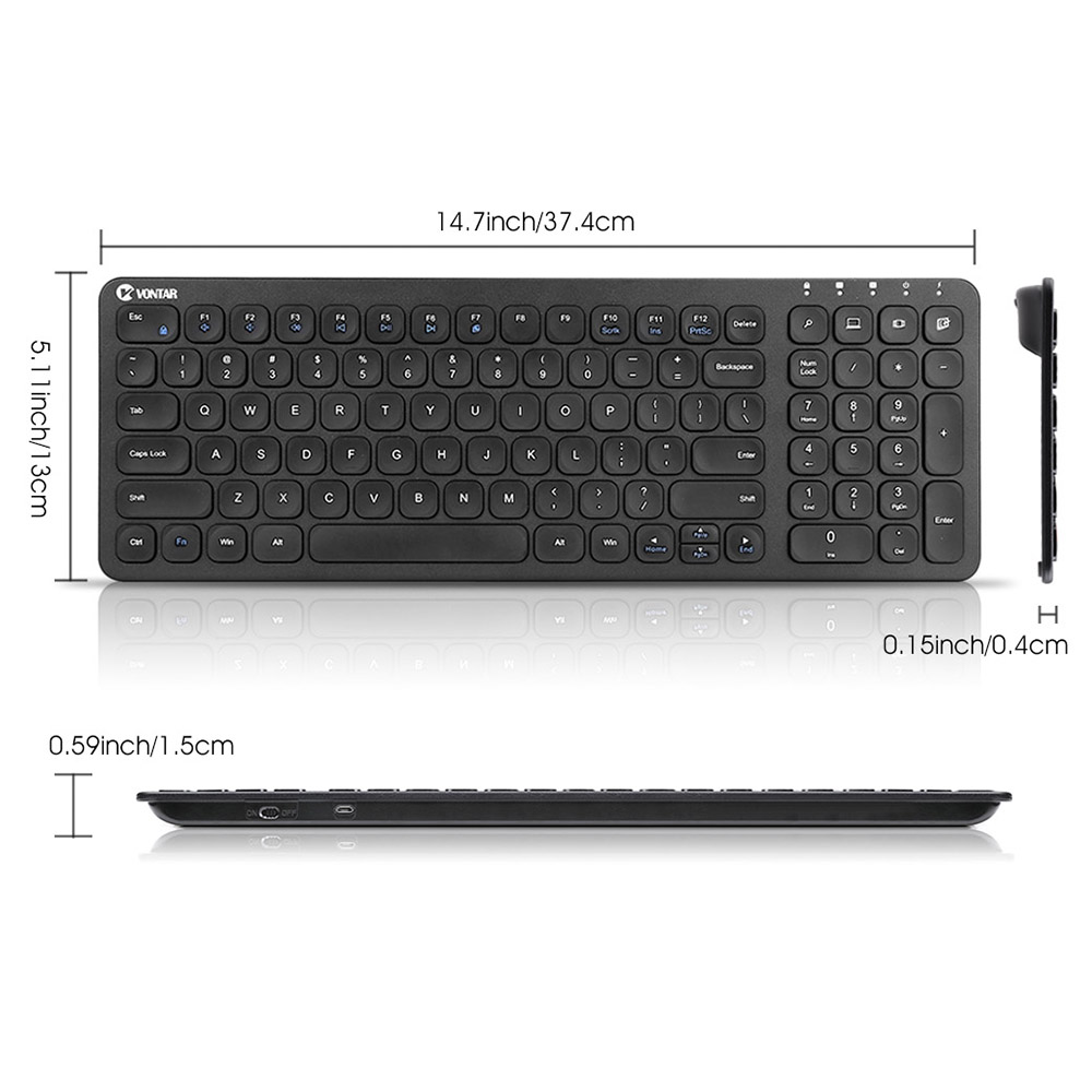 K02 Wireless Bluetooth Keyboard - Black K02 Wireless Bluetooth Keyboard - Black