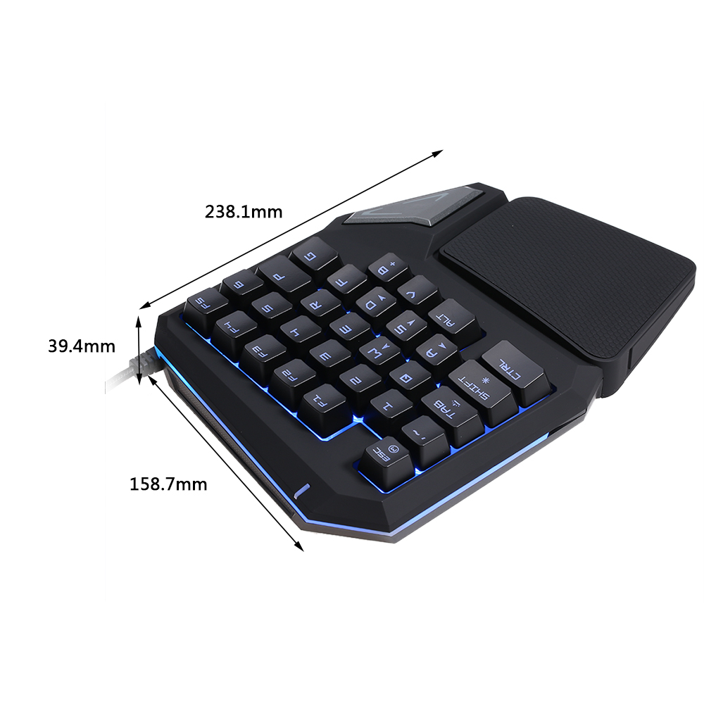 Mini Keyboard T9 Pro Professional Mechanical Gaming Keypad- Black Mini Keyboard T9 Pro Professional Mechanical Gaming Keypad- Black