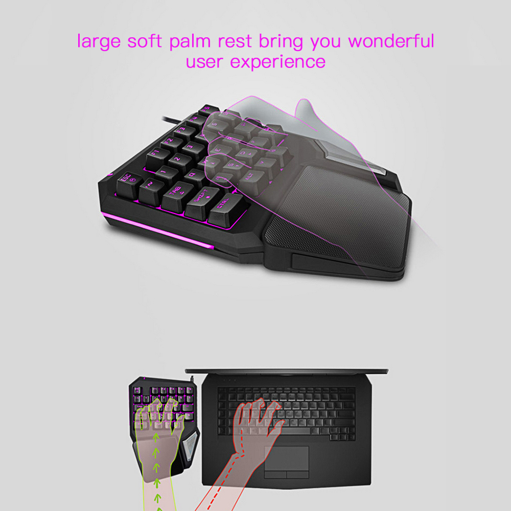 Mini Keyboard T9 Pro Professional Mechanical Gaming Keypad- Black Mini Keyboard T9 Pro Professional Mechanical Gaming Keypad- Black