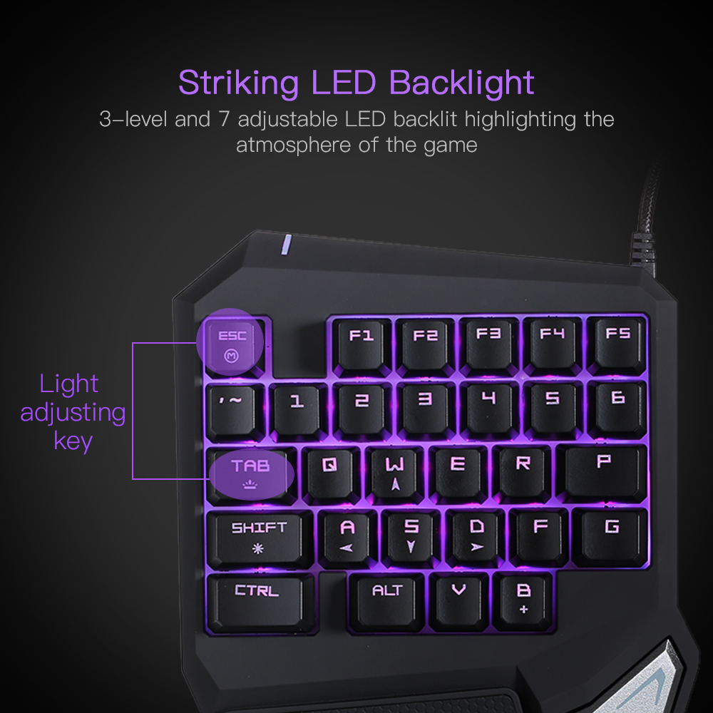 Mini Keyboard T9 Pro Professional Mechanical Gaming Keypad- Black Mini Keyboard T9 Pro Professional Mechanical Gaming Keypad- Black
