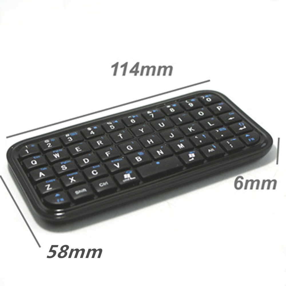 Mini Wireless Rechargeable Ultra-Thin Bluetooth 3.0 Keyboard - Black Mini Wireless Rechargeable Ultra-Thin Bluetooth 3.0 Keyboard - Black