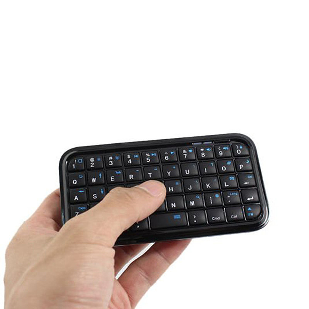 Mini Wireless Rechargeable Ultra-Thin Bluetooth 3.0 Keyboard - Black Mini Wireless Rechargeable Ultra-Thin Bluetooth 3.0 Keyboard - Black
