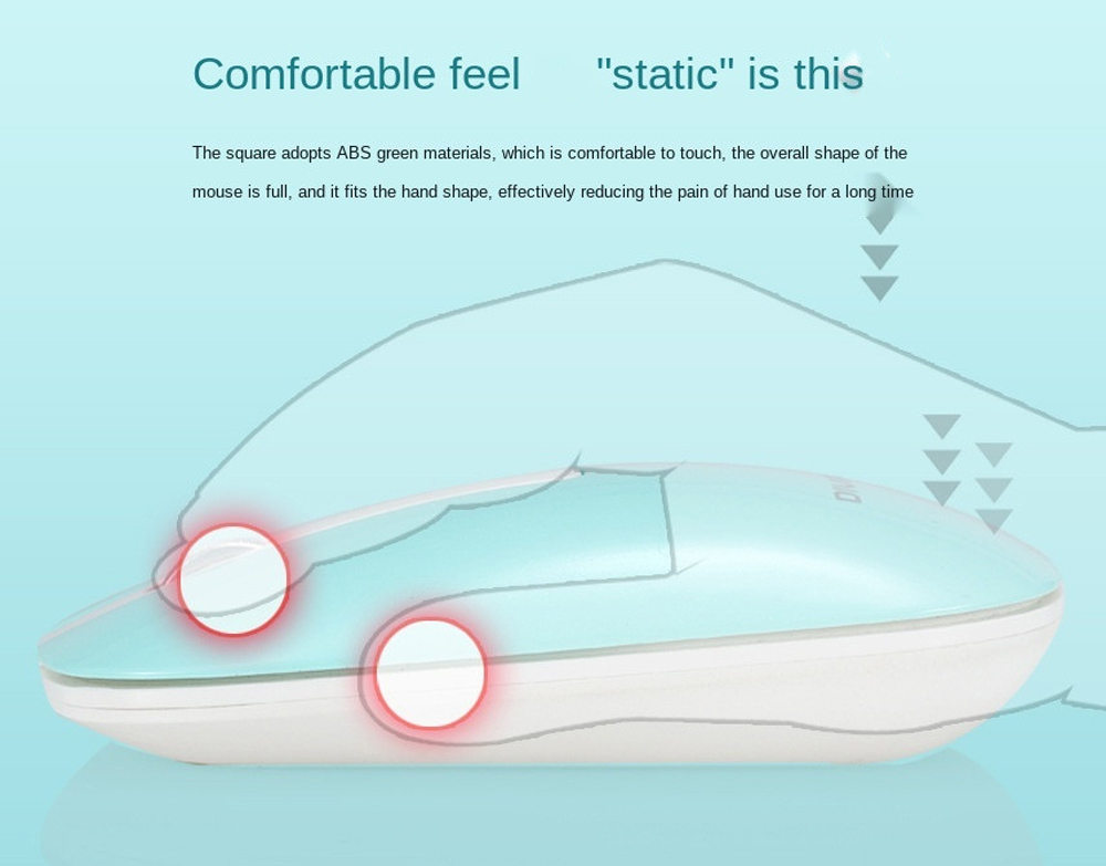 KM520 Slim Mute 2.4G Wireless Keyboard And Mouse Set Punk Style 96 Keys Keyboards for Desktop Laptop - Day Sky Blue KM520 Slim Mute 2.4G Wireless Keyboard And Mouse Set Punk Style 96 Keys Keyboards for Desktop Laptop - Day Sky Blue