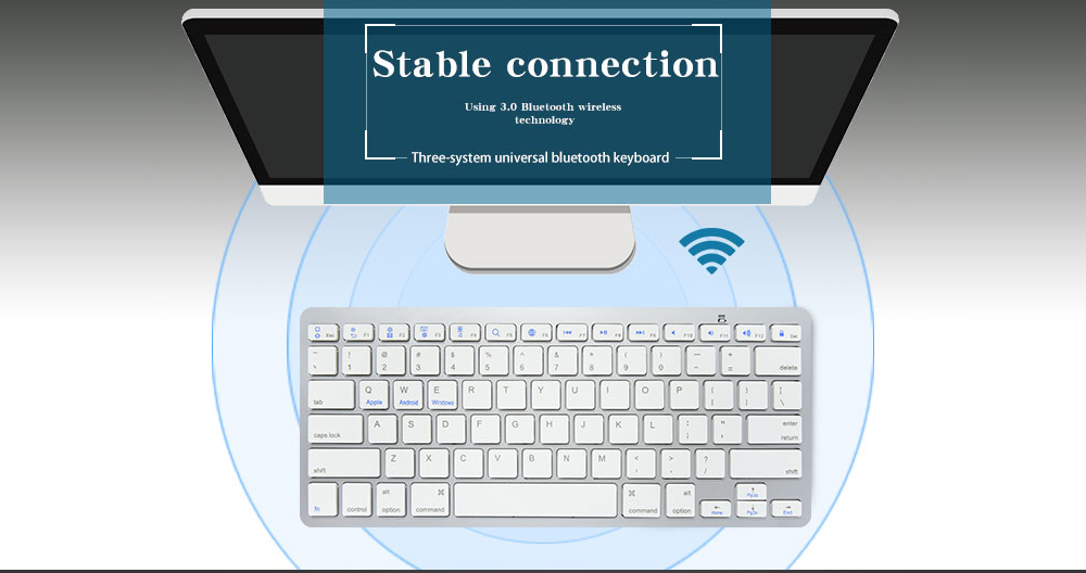 X5 Wireless Bluetooth Keyboard - Platinum X5 Wireless Bluetooth Keyboard - Platinum