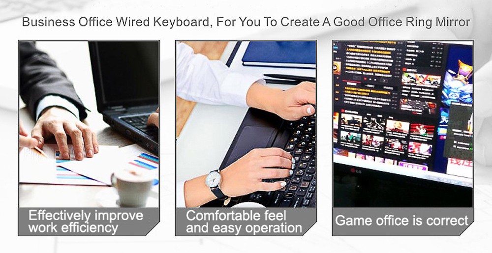 G21 Emitting Keyboards USB Wired Computer Keyboard Mouse Set - White G21 Emitting Keyboards USB Wired Computer Keyboard Mouse Set - White