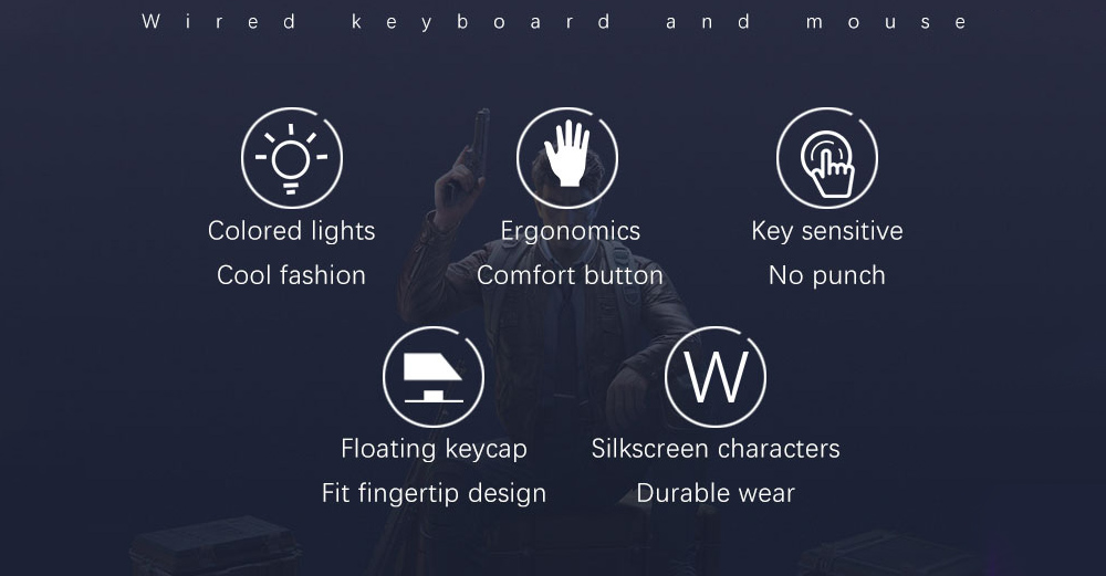 K28 Mechanical Wired Gaming Keyboard - Black K28 Mechanical Wired Gaming Keyboard - Black