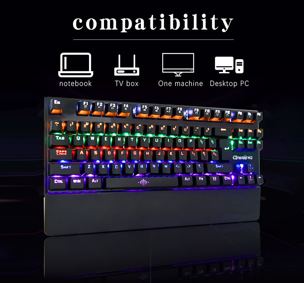 K28 Mechanical Wired Gaming Keyboard - Black K28 Mechanical Wired Gaming Keyboard - Black