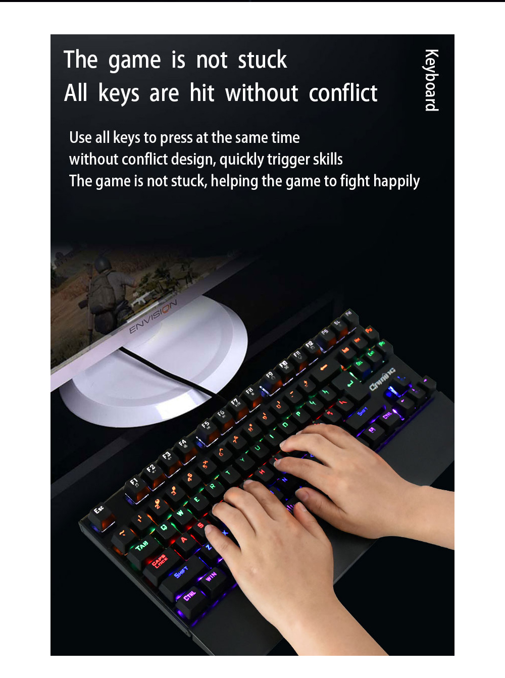 K28 Mechanical Wired Gaming Keyboard - Black K28 Mechanical Wired Gaming Keyboard - Black