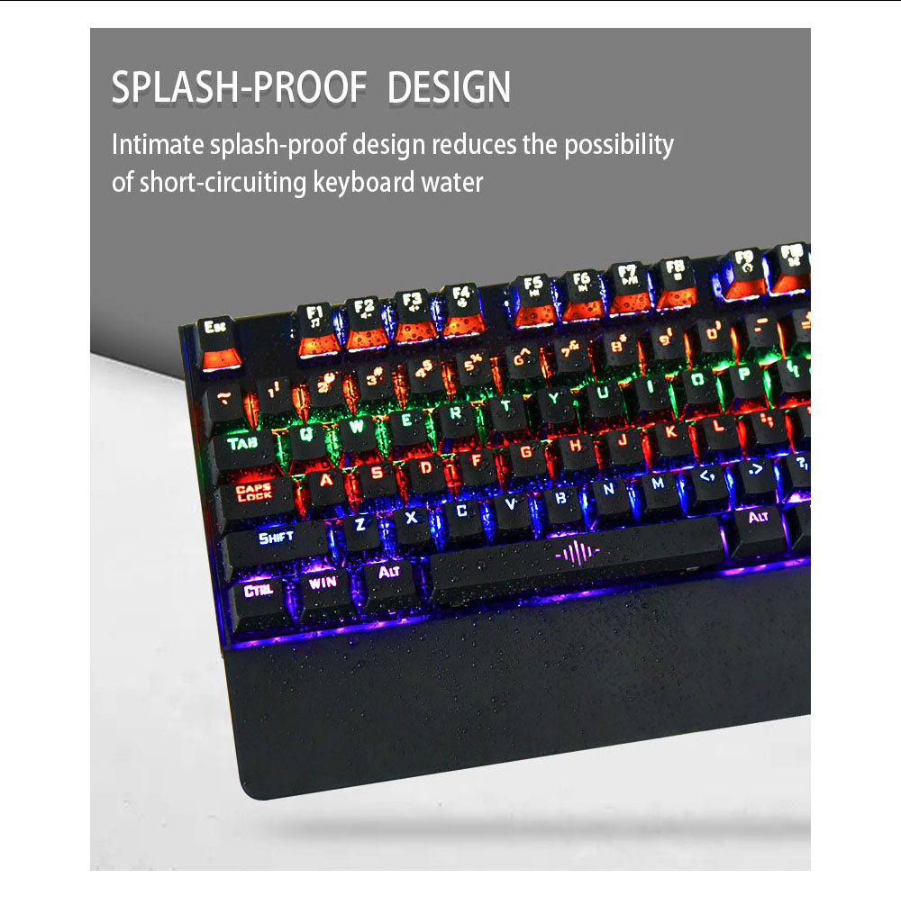K28 Mechanical Wired Gaming Keyboard - Black K28 Mechanical Wired Gaming Keyboard - Black