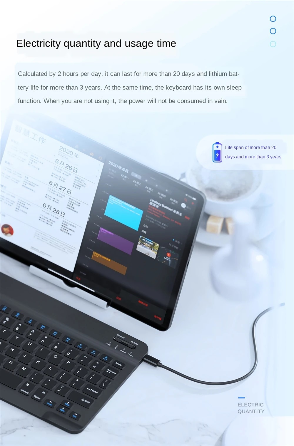 Inphic V750B Wireless Bluetooth Keyboard Chargeable Ultra-thin Waterproof Notebook Mobile Phone Universal Mini Rechargeable Keyboard for iPad Mobile Phone Tablet Android iOS Windows - Black Inphic V750B Wireless Bluetooth Keyboard Chargeable Ultra-thin Waterproof Notebook Mobile Phone Universal Mini Rechargeable Keyboard for iPad Mobile Phone Tablet Android iOS Windows - Black