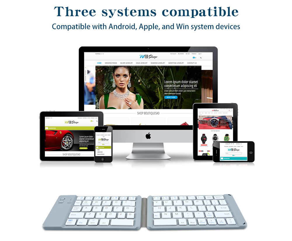 BT18 Bluetooth Foldable Keyboard - Black BT18 Bluetooth Foldable Keyboard - Black