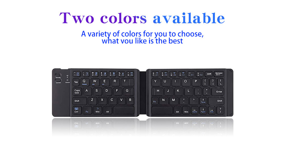 BT18 Bluetooth Foldable Keyboard - Black BT18 Bluetooth Foldable Keyboard - Black