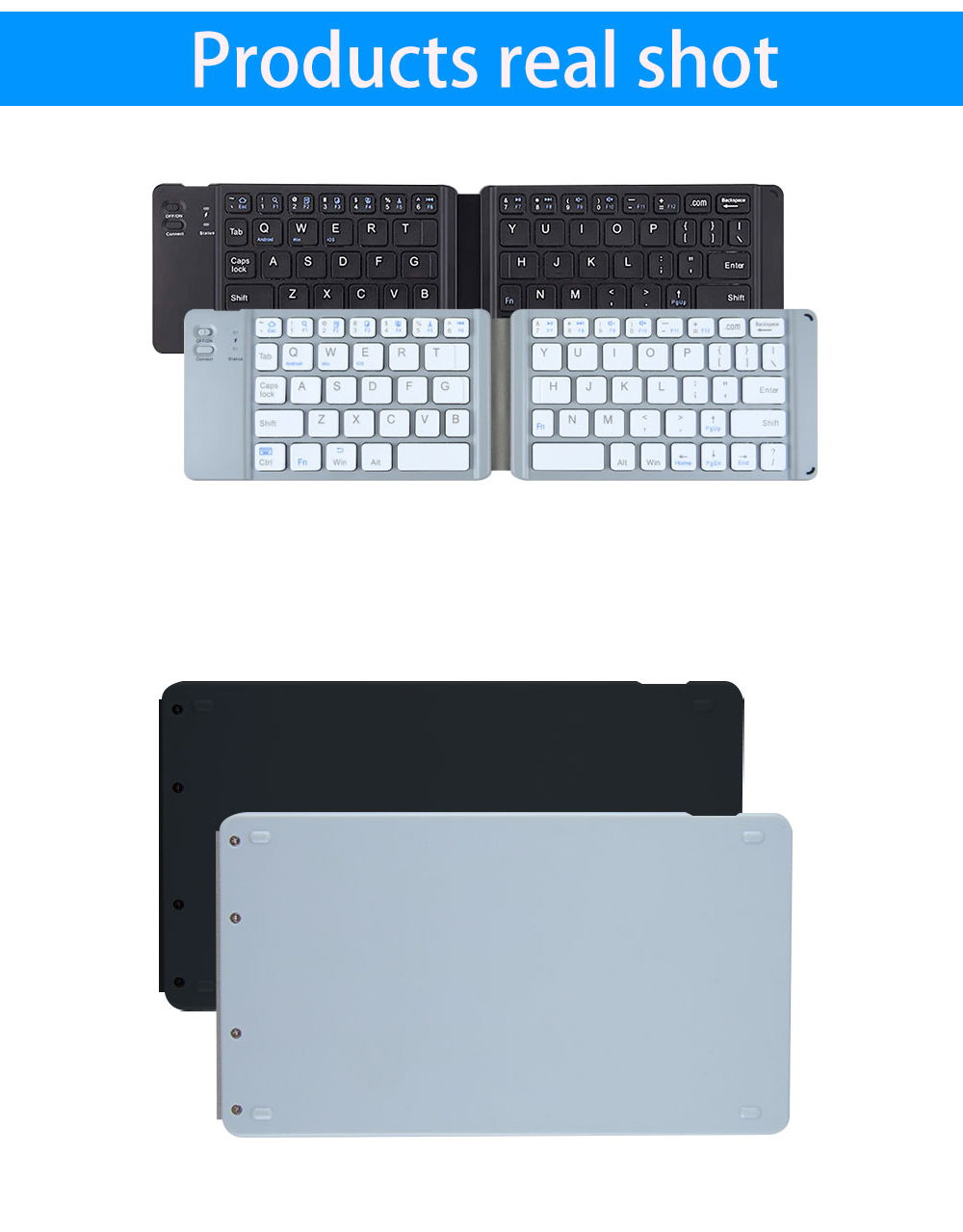 BT18 Bluetooth Foldable Keyboard - Black BT18 Bluetooth Foldable Keyboard - Black