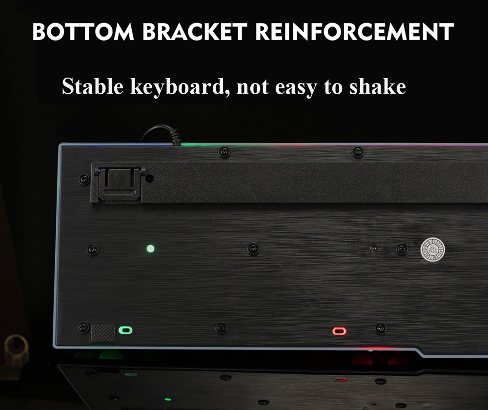 GK50 Rainbow Backlit Computer Game Manipulator Keyboard Wired - White GK50 Rainbow Backlit Computer Game Manipulator Keyboard Wired - White
