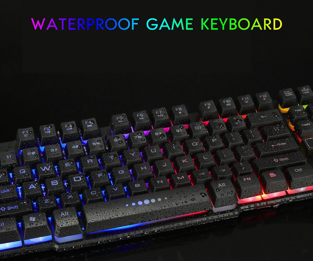 GK50 Rainbow Backlit Computer Game Manipulator Keyboard Wired - White GK50 Rainbow Backlit Computer Game Manipulator Keyboard Wired - White
