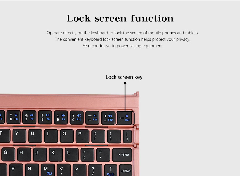 Keyboard Tri Fold Bluetooth Ultra Thin Tablet Phone Touchpad Wireless Multi Function - Black Keyboard Tri Fold Bluetooth Ultra Thin Tablet Phone Touchpad Wireless Multi Function - Black