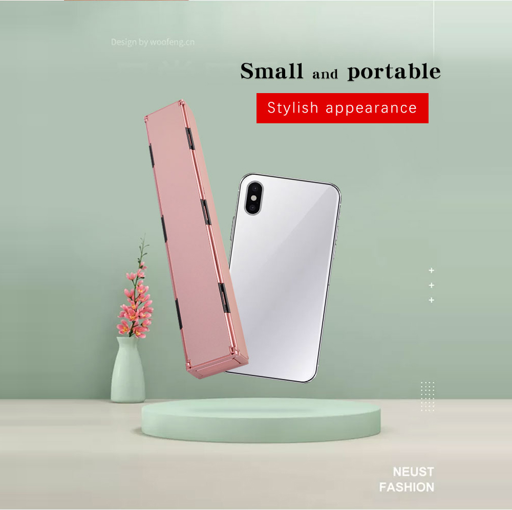 Keyboard Tri Fold Bluetooth Ultra Thin Tablet Phone Touchpad Wireless Multi Function - Black Keyboard Tri Fold Bluetooth Ultra Thin Tablet Phone Touchpad Wireless Multi Function - Black