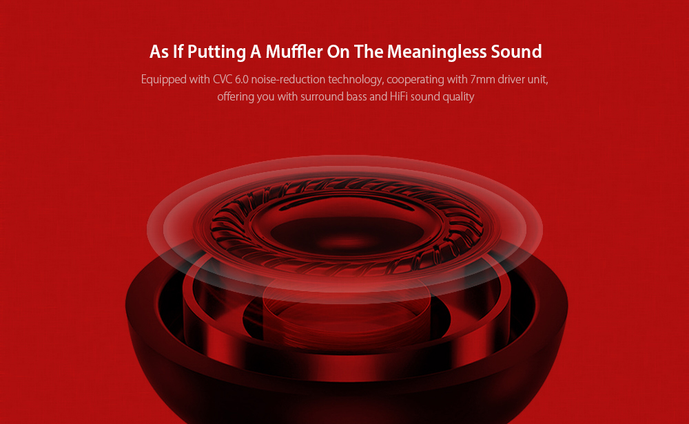 HBQ - Q18 TWS Mini Binaural Stereo Wireless Bluetooth Earbuds with Charging Box - Red HBQ - Q18 TWS Mini Binaural Stereo Wireless Bluetooth Earbuds with Charging Box - Red