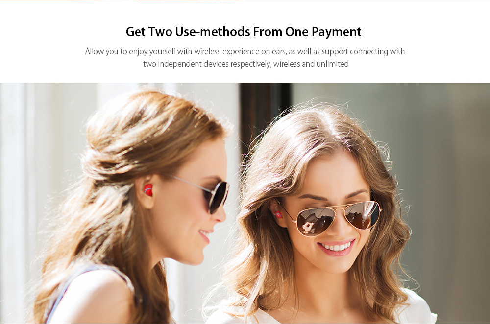 HBQ - Q18 TWS Mini Binaural Stereo Wireless Bluetooth Earbuds with Charging Box - Red HBQ - Q18 TWS Mini Binaural Stereo Wireless Bluetooth Earbuds with Charging Box - Red