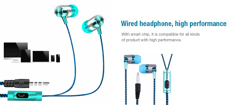 Electroplated Braided Wiring with microphone Wire Control Call Headset - Yellow Electroplated Braided Wiring with microphone Wire Control Call Headset - Yellow