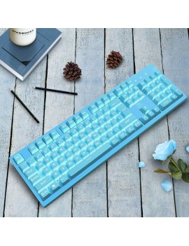 616 Wired Keyboard Mechanical Feel PBT Keycaps for Computer