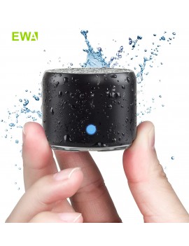 EWA A106 Pro Mini Bluetooth Speaker with Custom Bass Radiator IPX7 Waterproof Super Portable Speakers Travel Case Packed