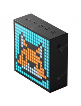 Timebox Evo Bluetooth Portable Speaker with Clock Alarm Programmable LED Display for Pixel Art Creation Unique gift