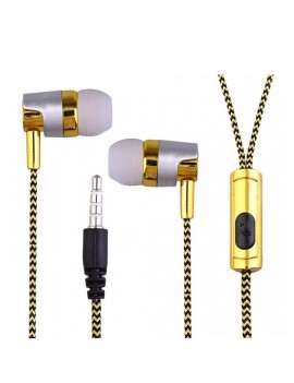 Electroplated Braided Wiring with microphone Headset
